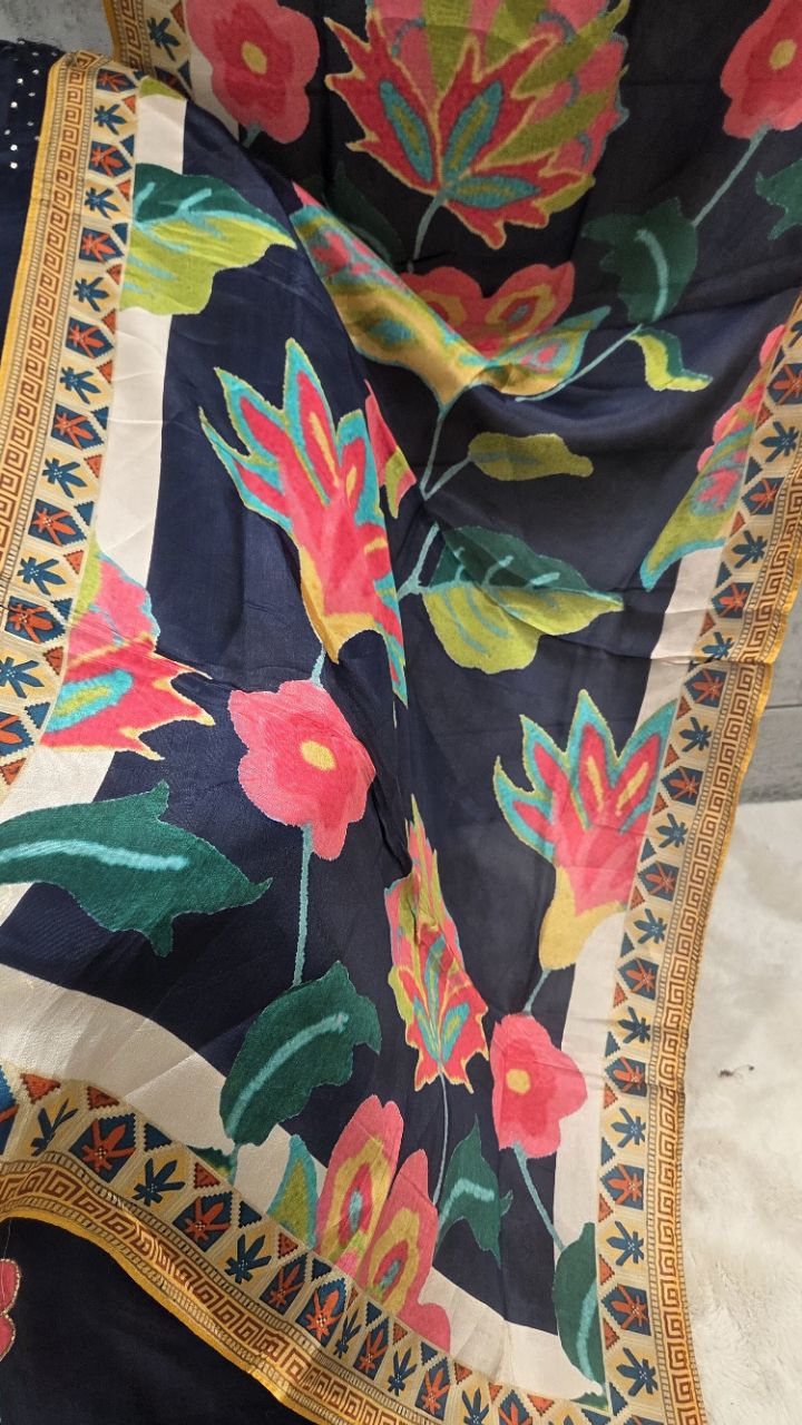 Floral Embroidered Unstitched Suit view 4