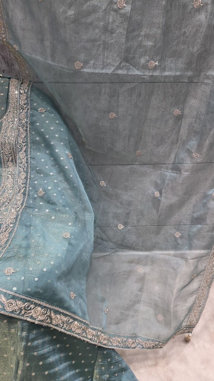 Embroidered Ethnic Unstitched Suit view 4