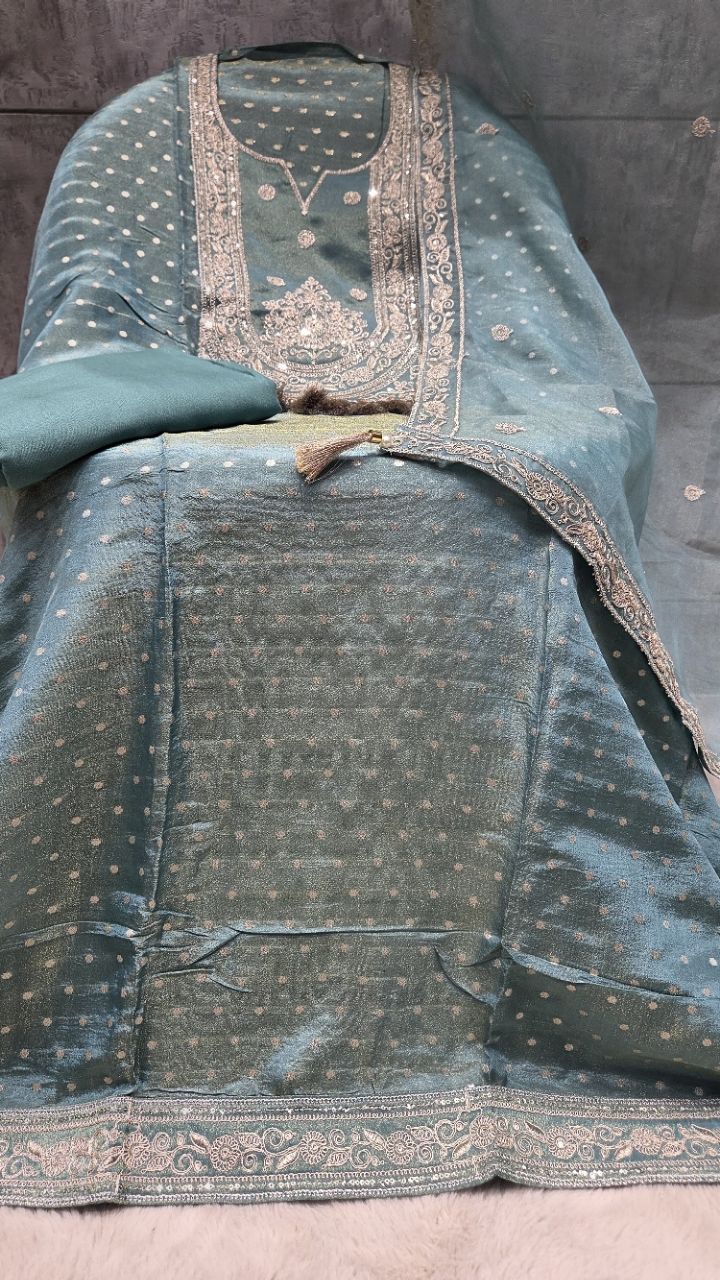 Embroidered Ethnic Unstitched Suit view 2