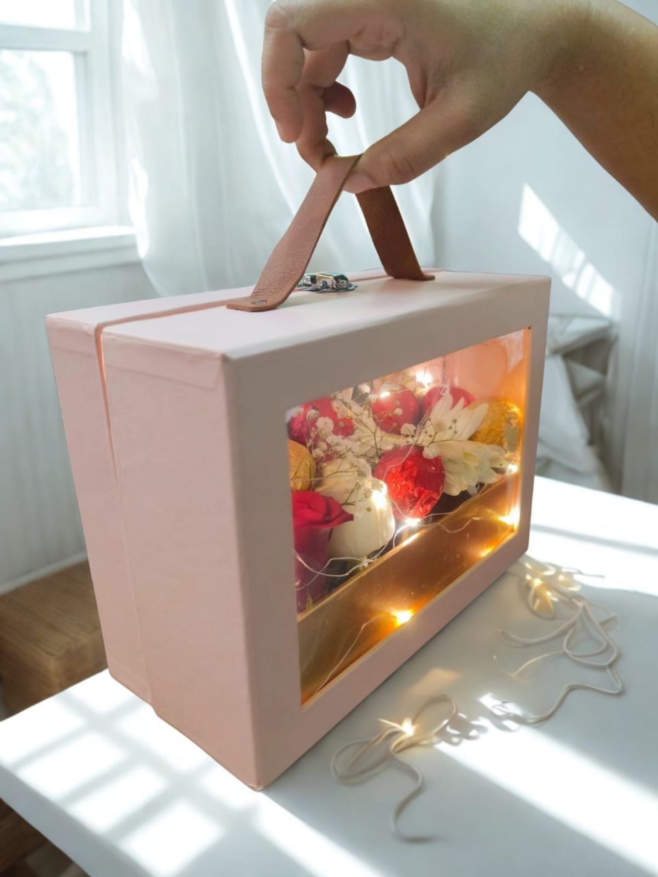 Floral Light Hamper view 2