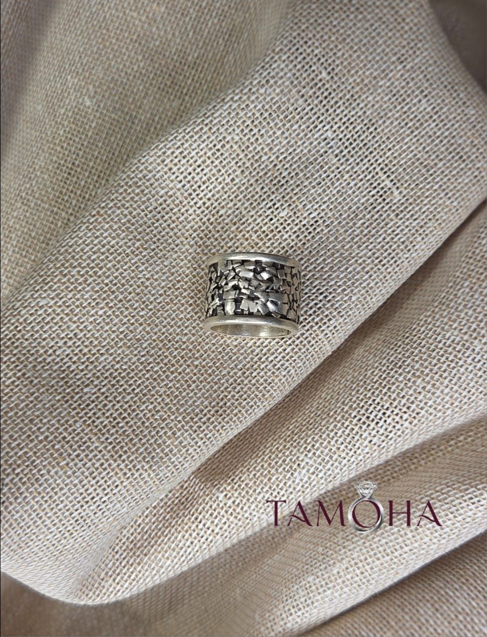 925 Silver Texture Ring view 2