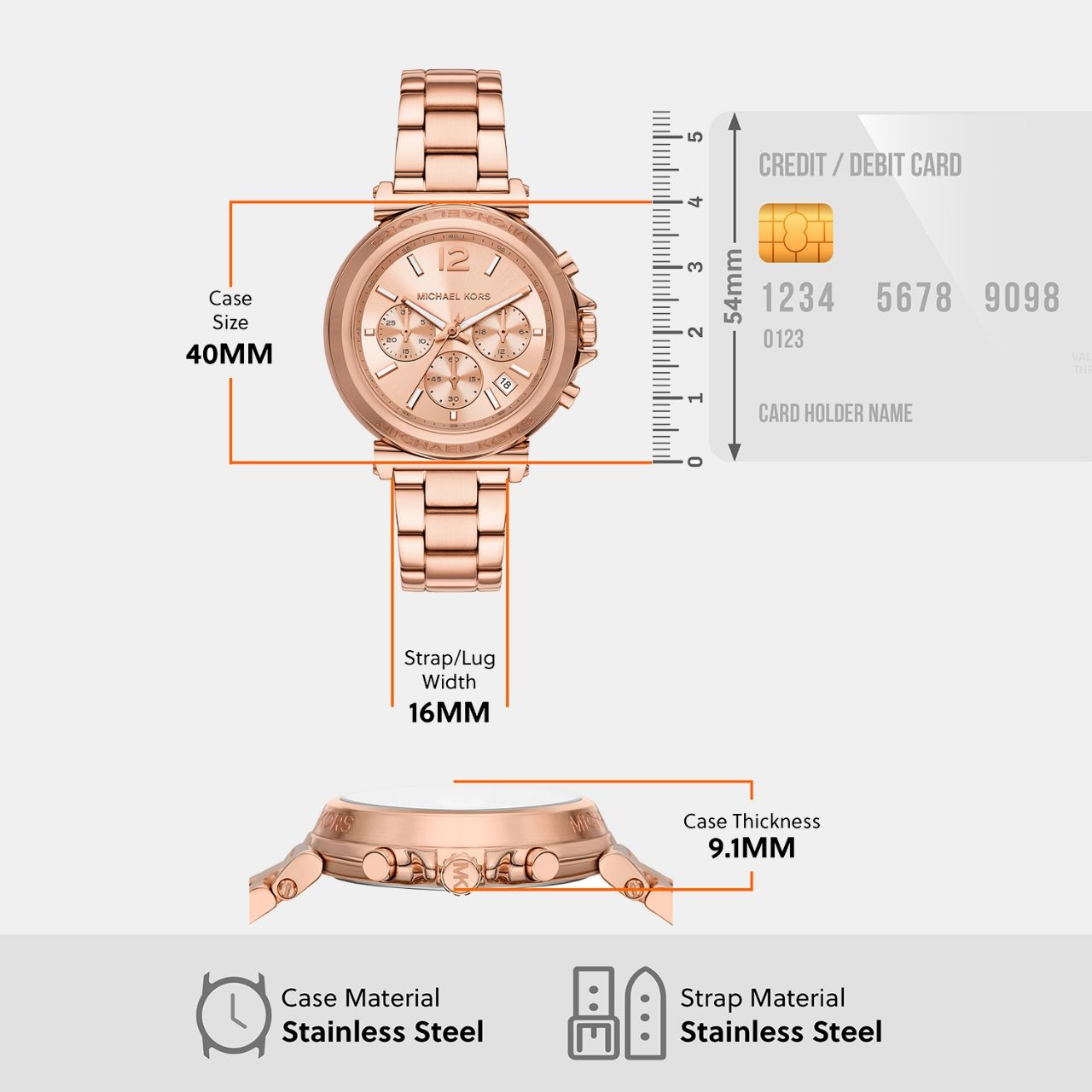 Michael Kors Rose Gold Women MK7494 view 7