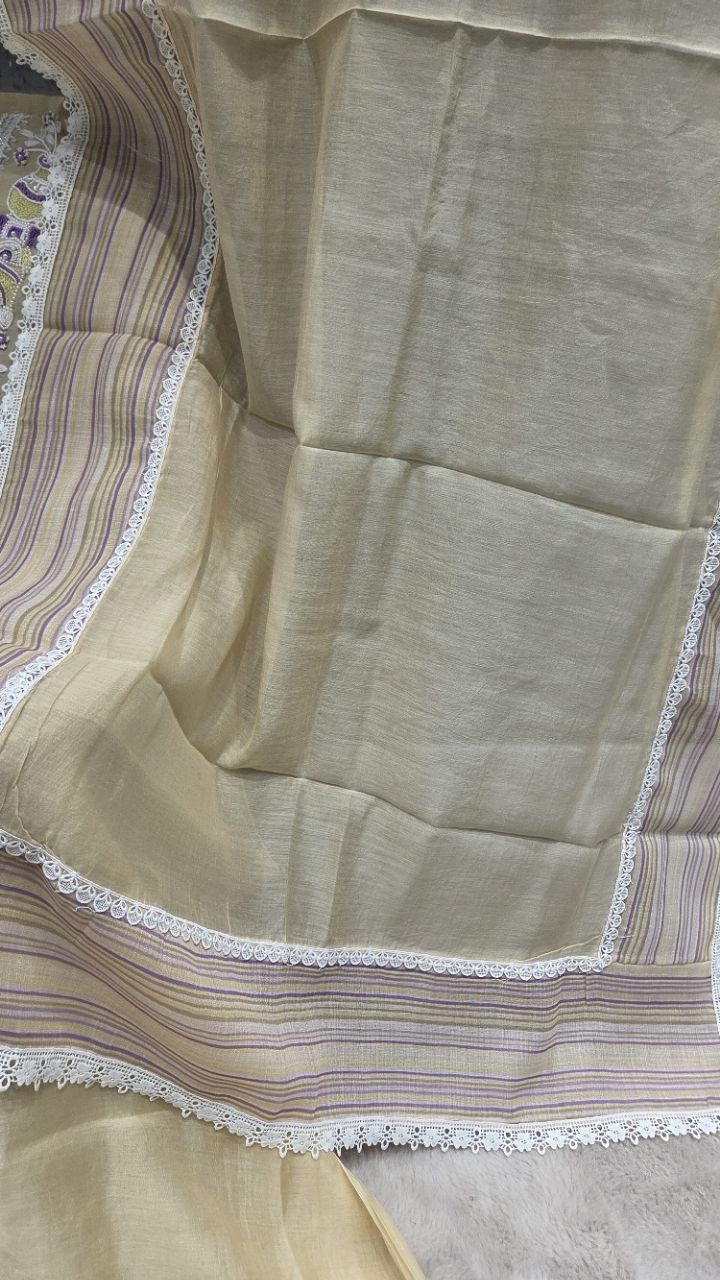 Unstitched Ethnic Suit view 4