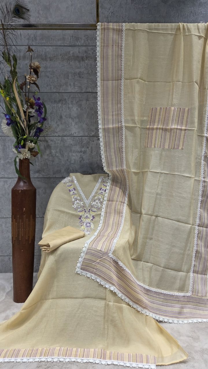 Unstitched Ethnic Suit