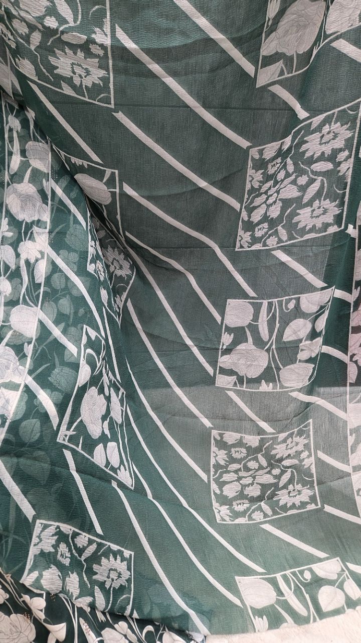 Floral Print Unstitched Suit view 4