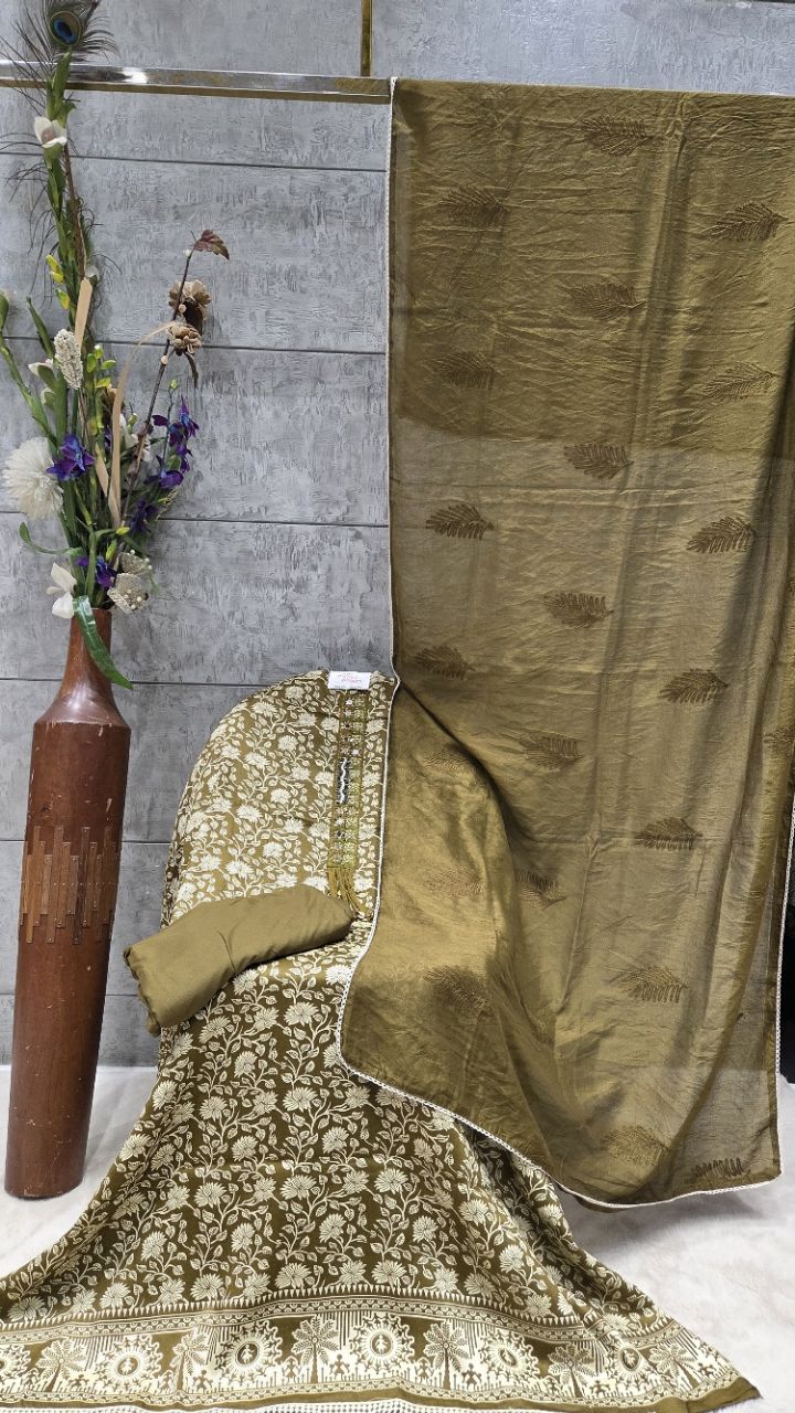 Elegant Ethnic Unstitched Suit