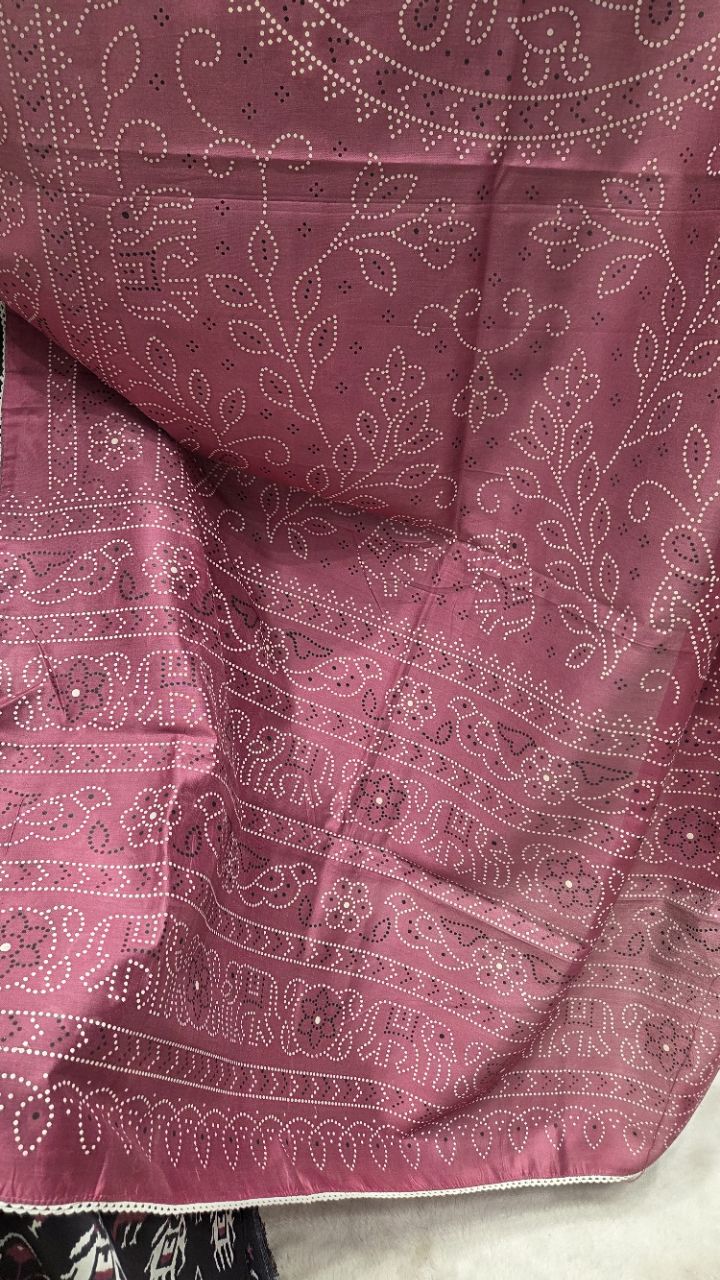Ethnic Printed Unstitched Suit view 4