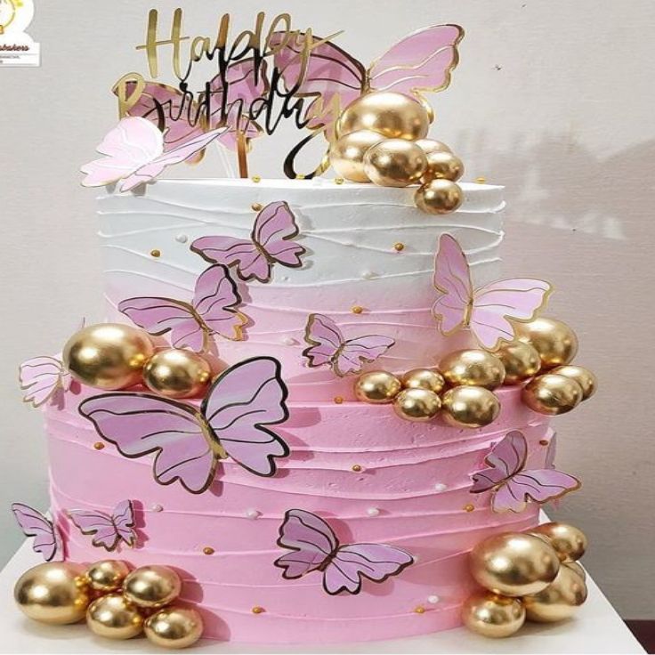Butterfly Theme Birthday Cake 2 Kg