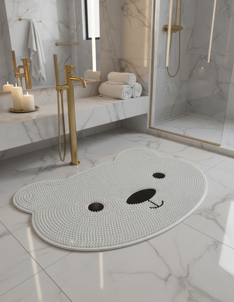Bear-Shaped Bath Mat