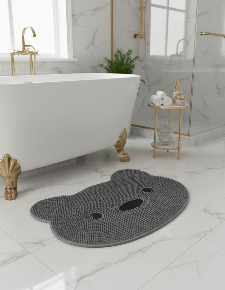 Bear-Shaped Bath Mat view 2