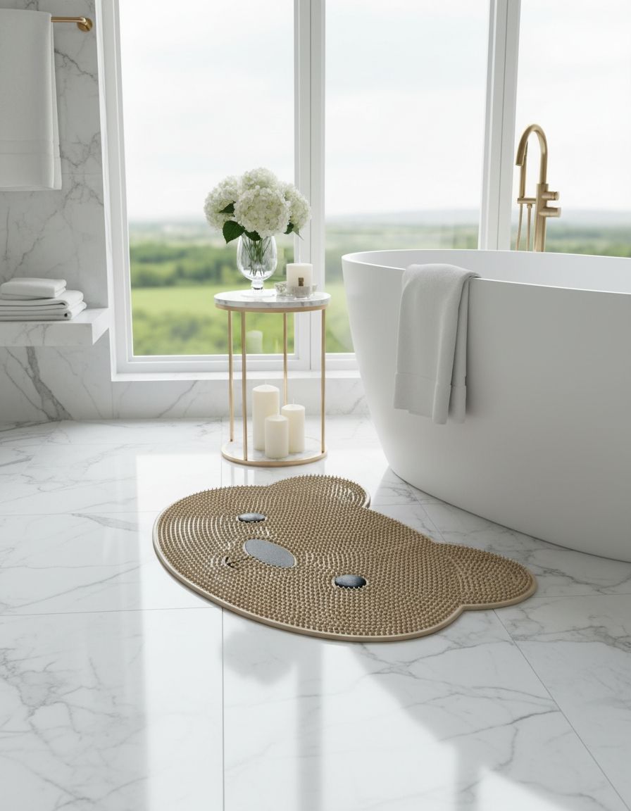 Bear-Shaped Bath Mat view 3