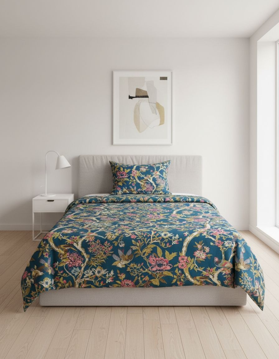 Ajrakh Bedsheet With 2pillow Cover King Size view 5