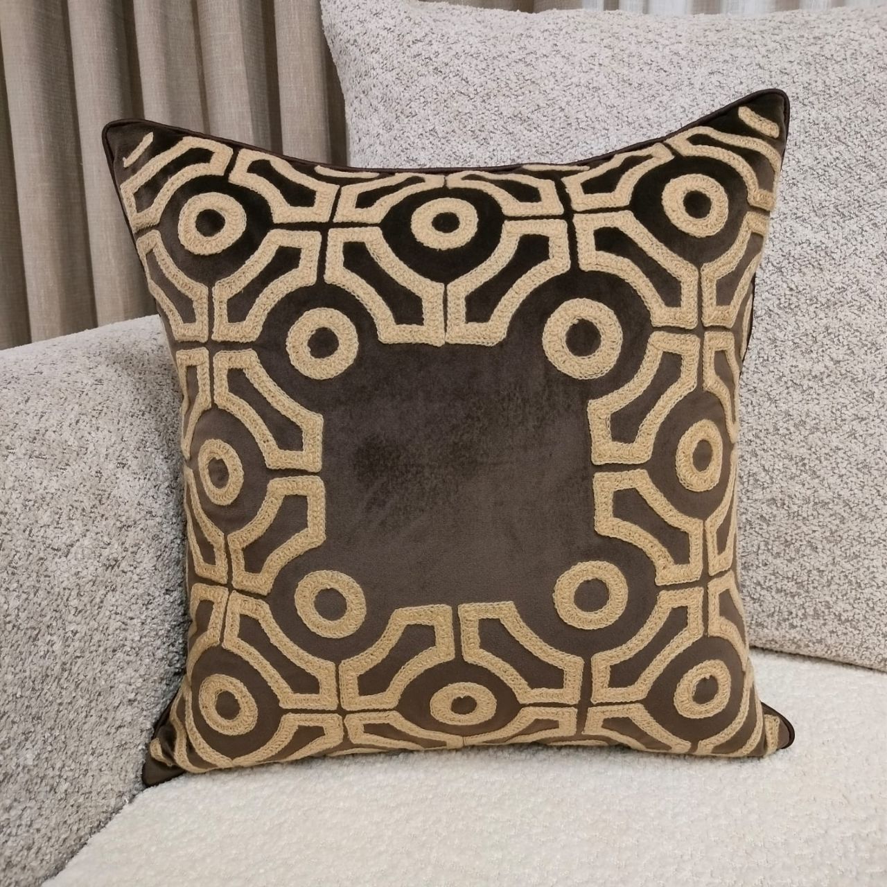 Linens Studio Geometric Cushion Cover CC-179 view 4