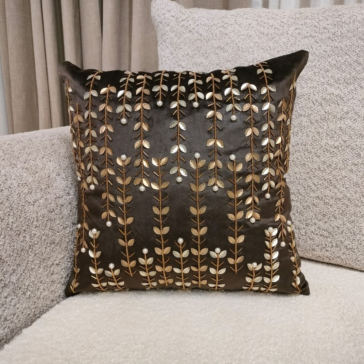 Linens Studio Embroidered Cushion Cover 1CC-393 view 4