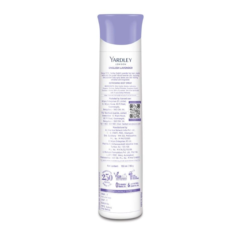 Yardley English Lavender Body Spray view 3