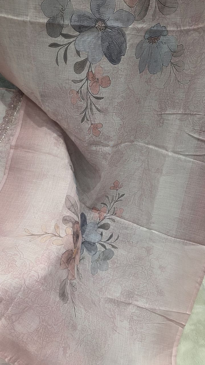 Floral Unstitched Suit view 4