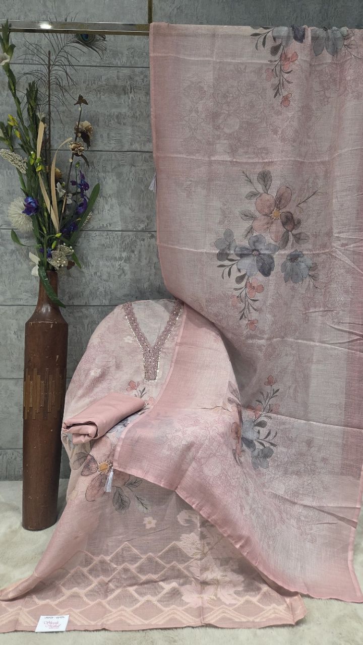 Floral Unstitched Suit