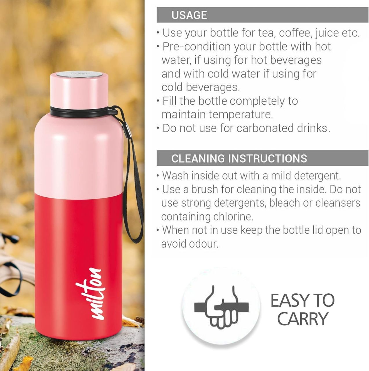 Milton Ancy 750 Thermosteel Water Bottle view 5