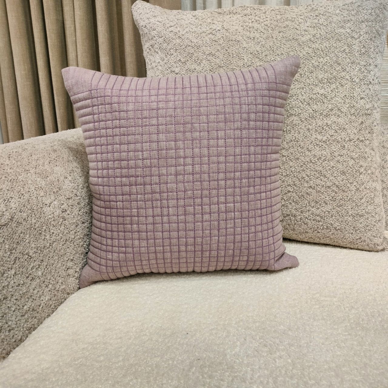Quilted Cushion Cover - Linens Studio CC-371 view 4