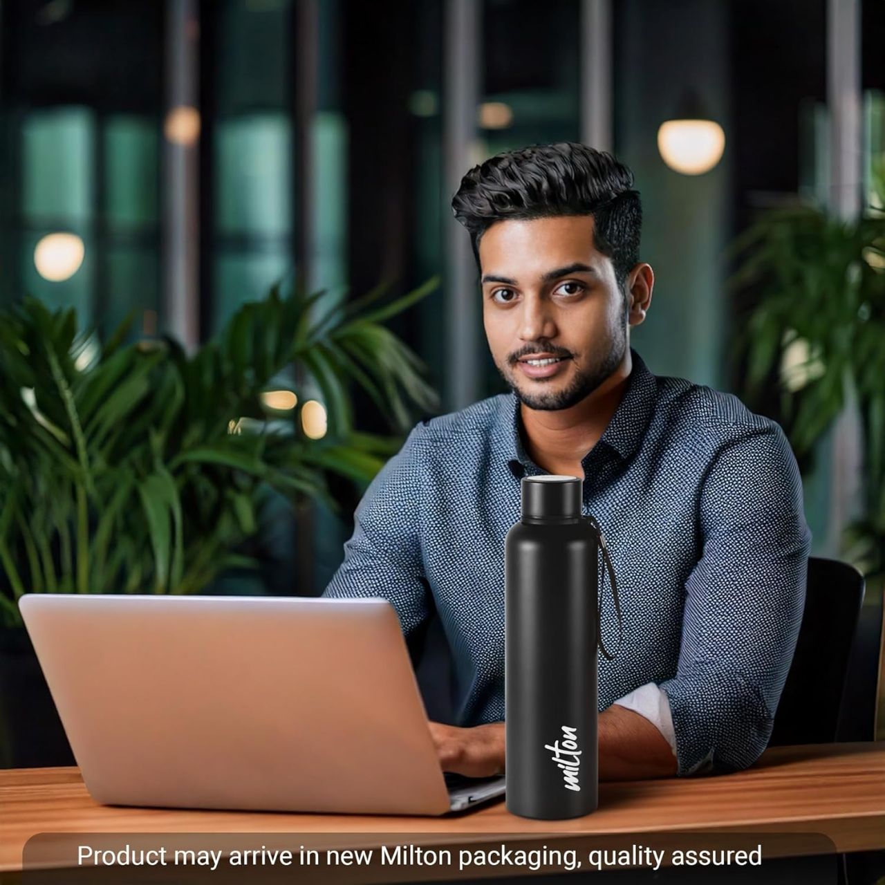 Milton Aura 1000 Thermosteel Water Bottle view 8