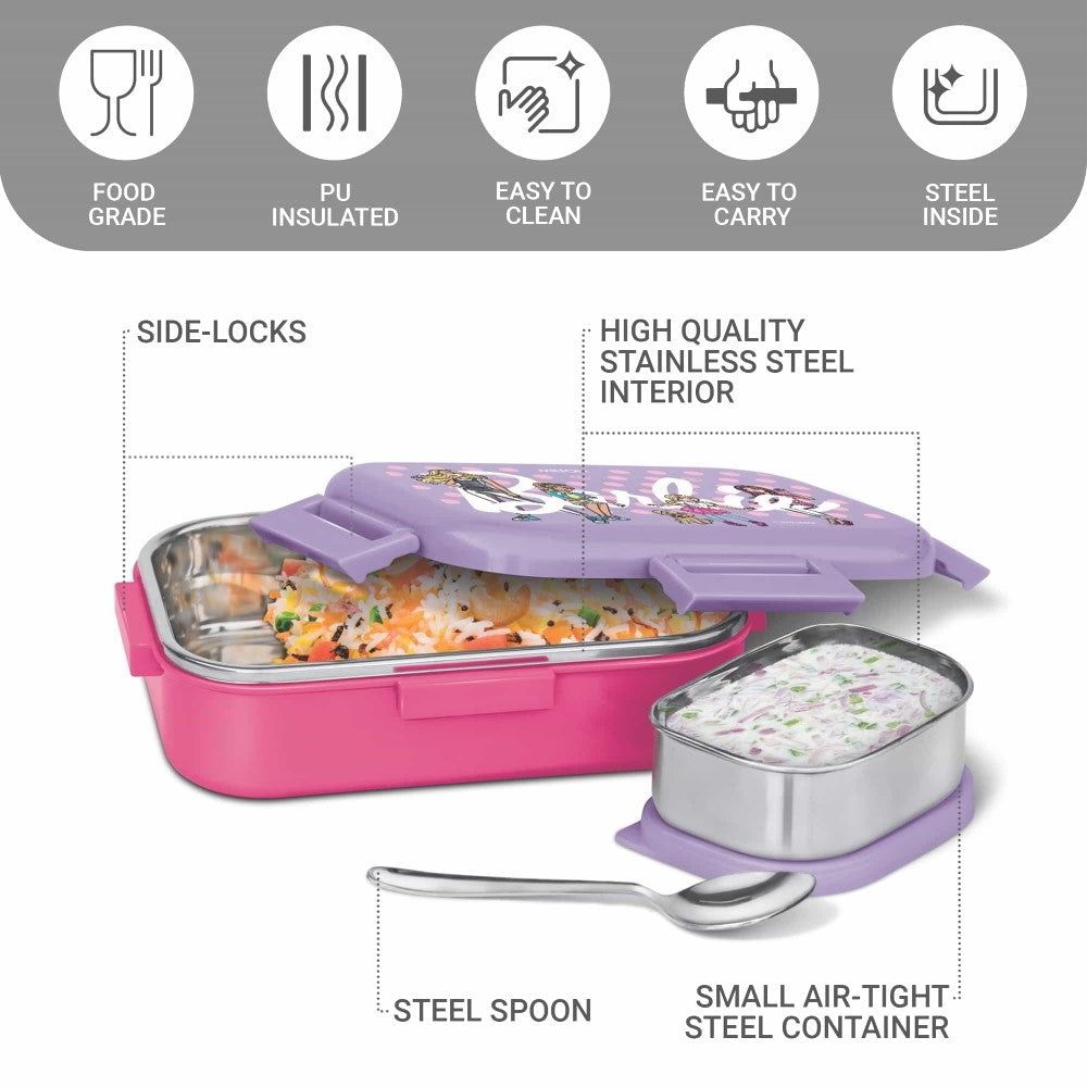Milton Barbie Flatmate Lunchbox 700 ML view 3