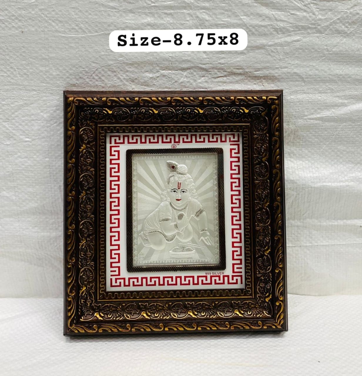 999 Silver Frame with Lord Krishna