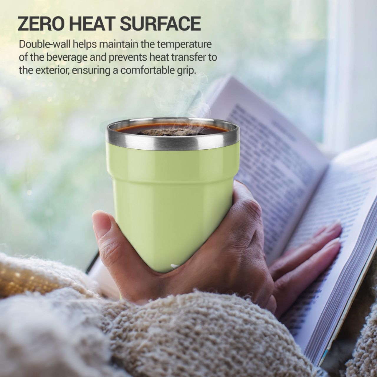 Milton Cool Touch Deccan Thermosteel Mug 350 ML view 3