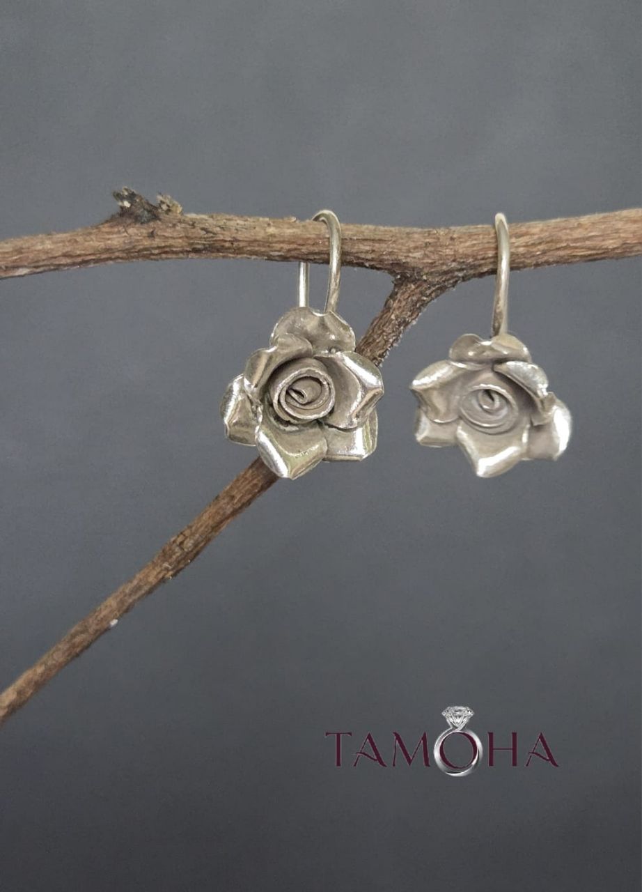 Rose Shaped Earrings - Tamoha