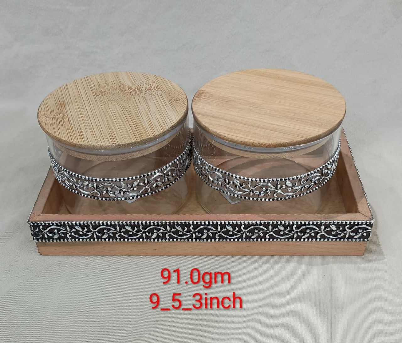 Mordern Silver Dry Fruit Set