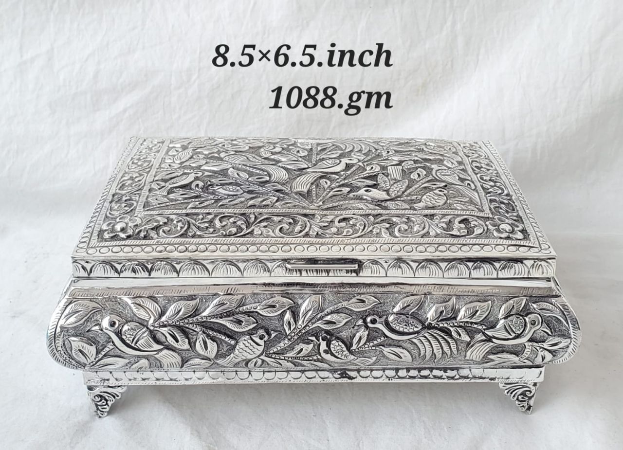 Silver Decorative Box by Rishtey