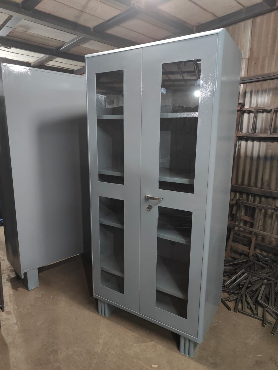 Metal Or Iron Glass Door Almira