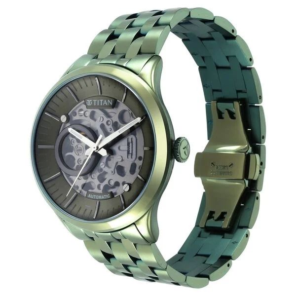 Titan Automatic Green Watch 90140QM01 view 3
