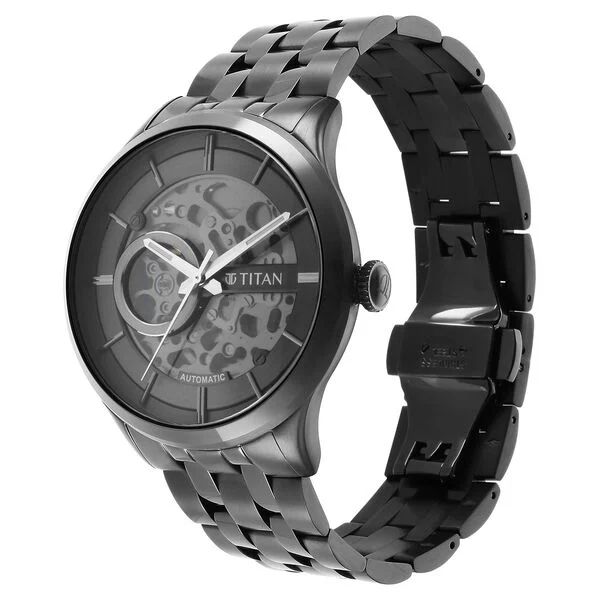 Titan Automatic Black Watch 90140QM02 view 3