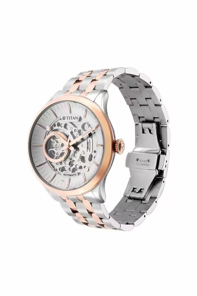 Titan Automatic Mens Watch 90140KM01 view 3