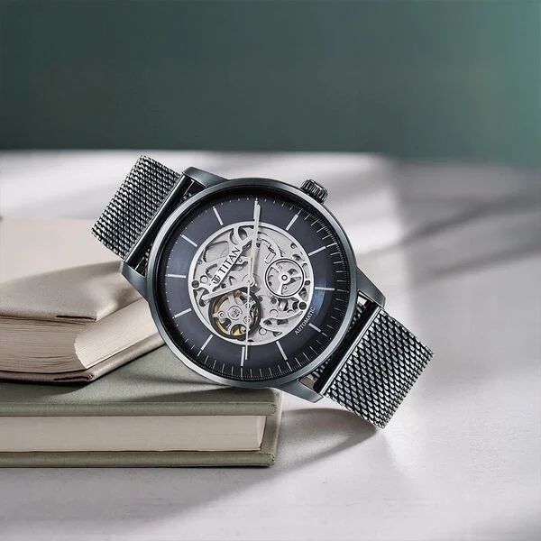 Titan Automatic Mens Watch 90110QM01 view 2