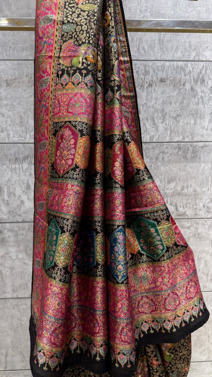 Pashmina Silk Saree view 2