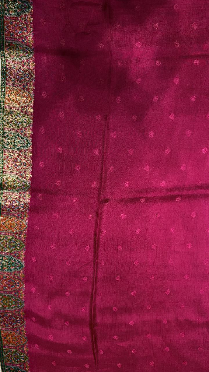 Pashmina Darbar Silk Saree view 4