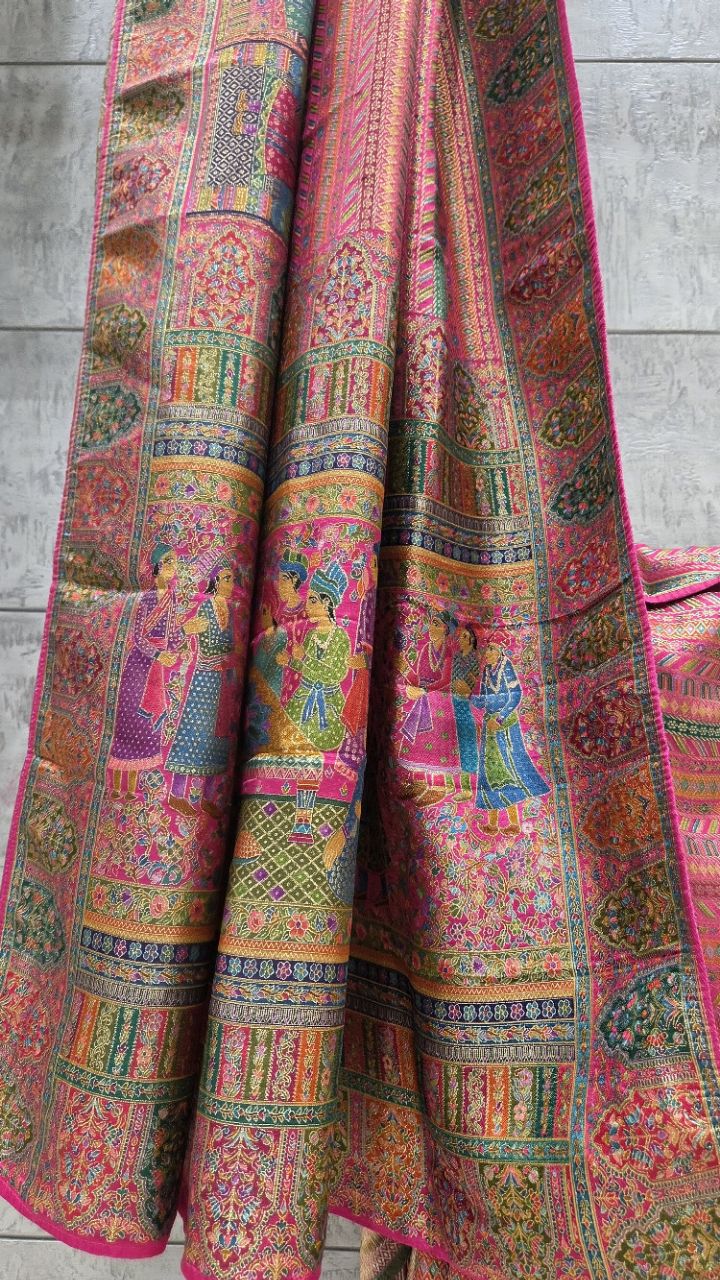 Pashmina Darbar Saree view 3