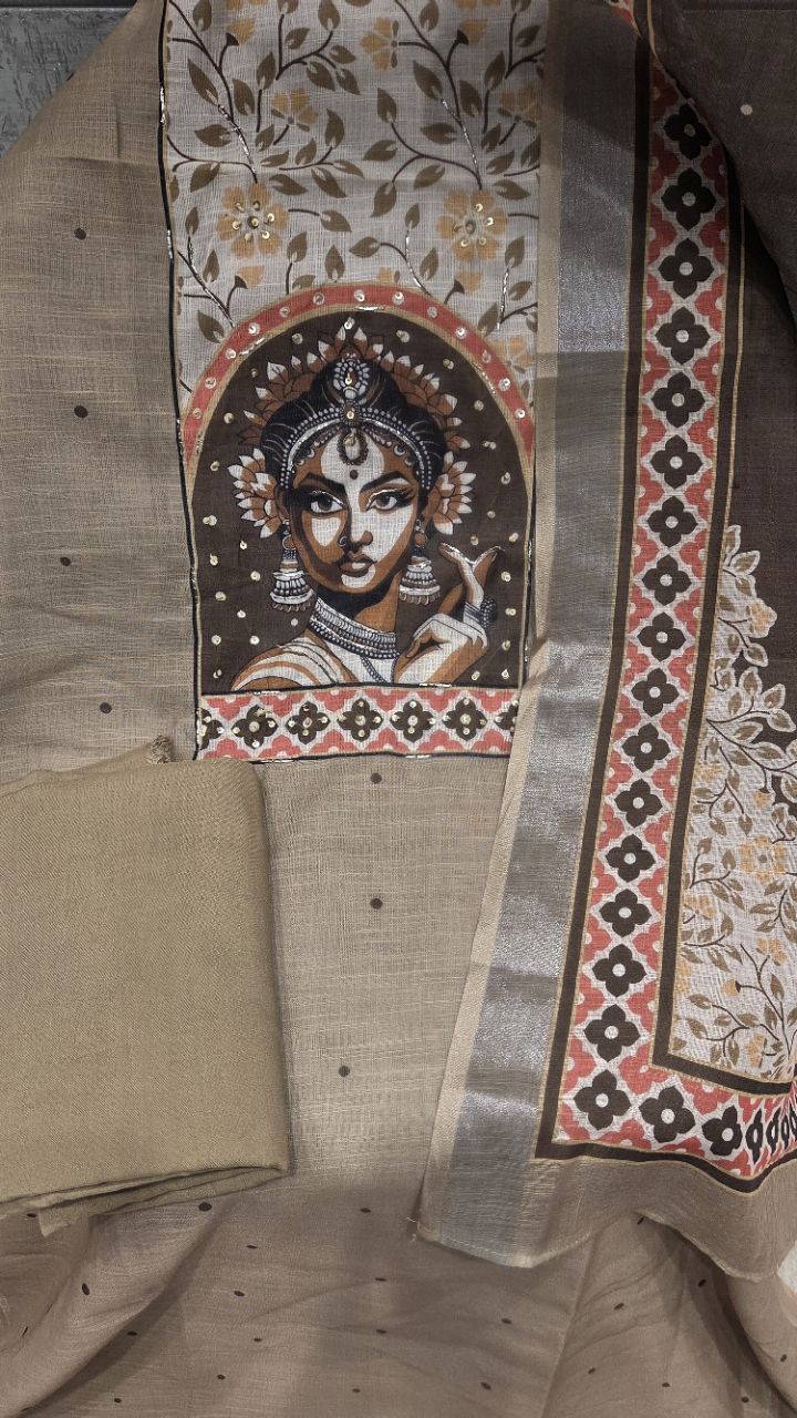 Unstitched Printed Suit Fabric view 3