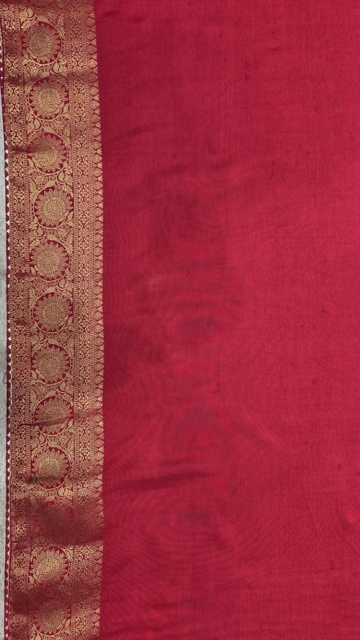 Moonga Silk Saree view 6