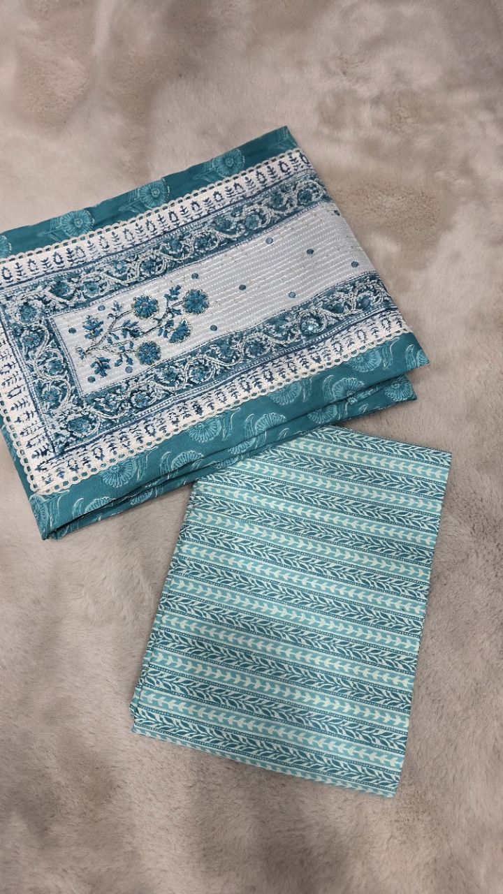Sky Blue Unstitched Suit view 6