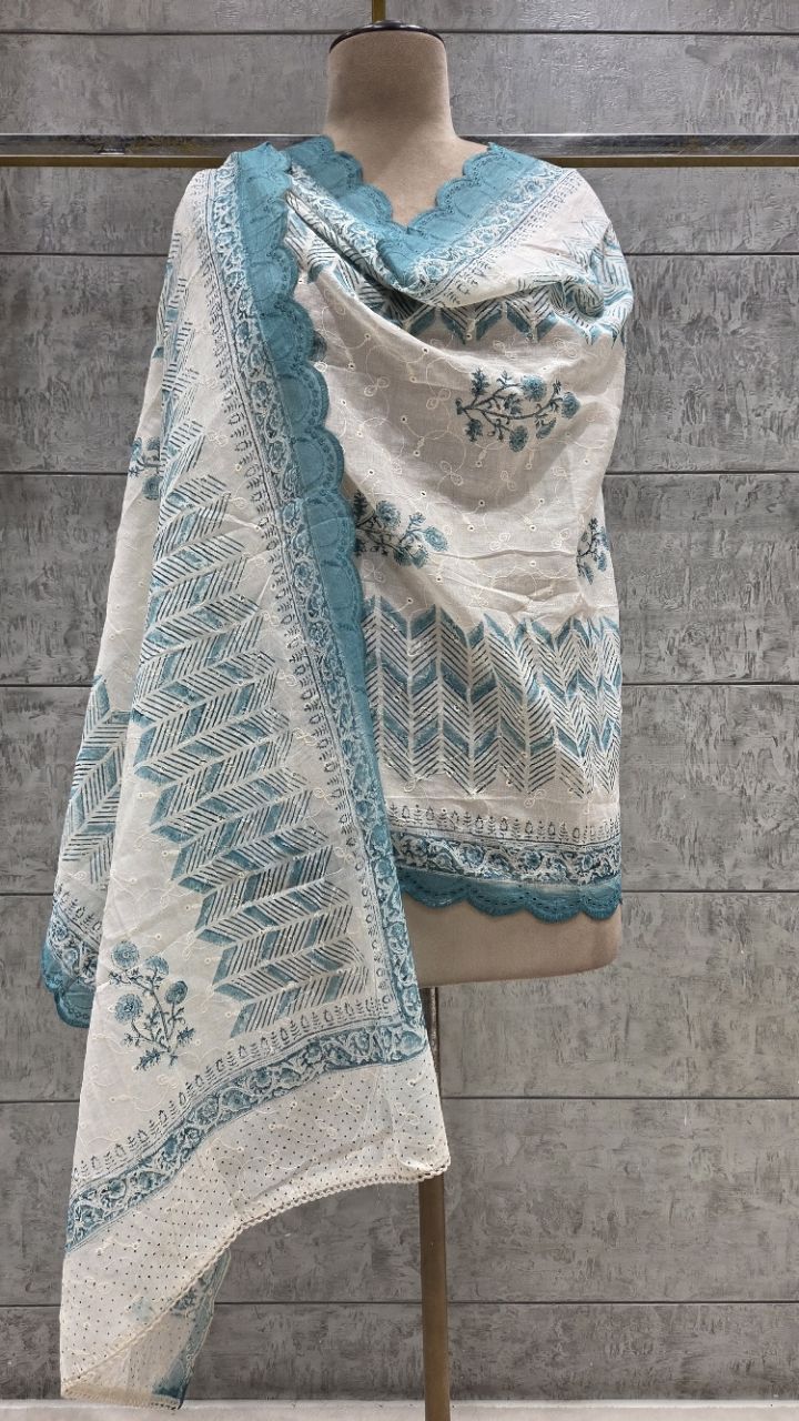 Sky Blue Unstitched Suit view 5