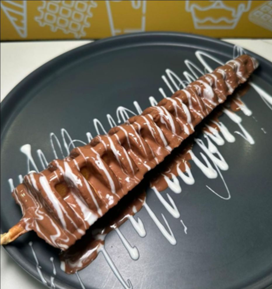 Triple Chocolate Waffle Stick