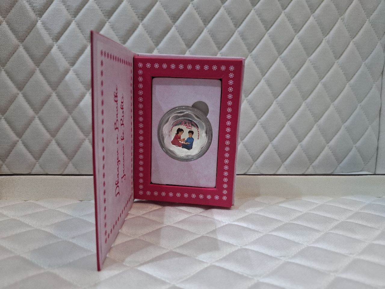 Rakhi Silver Coin Set view 2