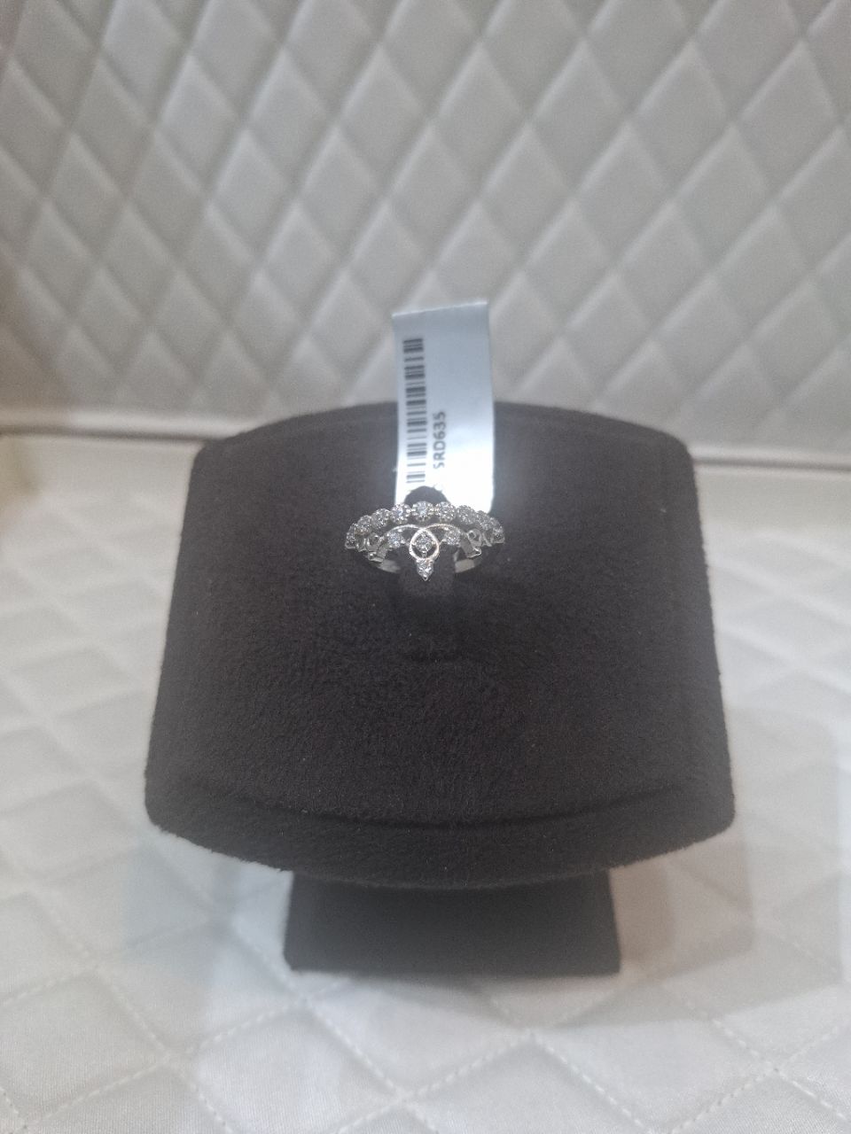 Silver Cubic Zirconia Ring view 2