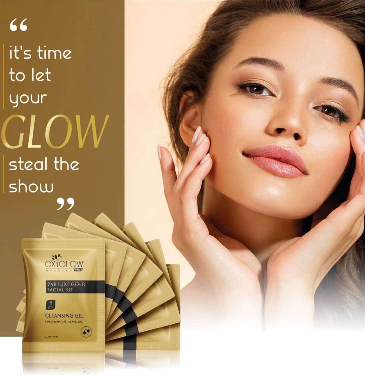 OxiGlow 24K Luxe Gold Facial Kit