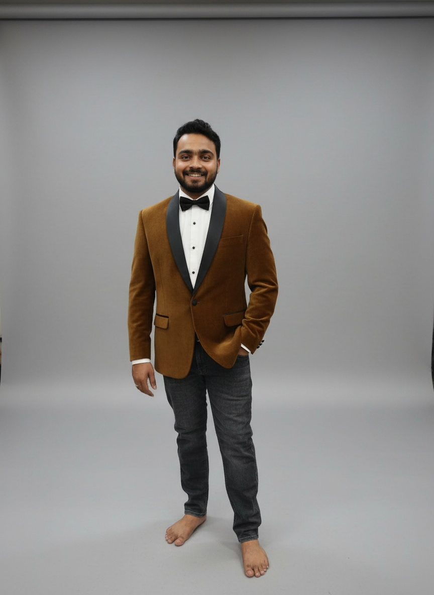 Mens Velvet Blazer