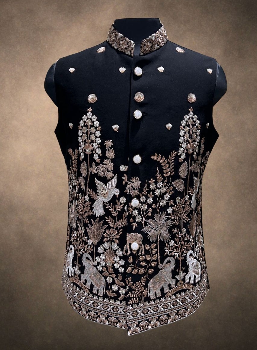 Embroidered Sadri view 2
