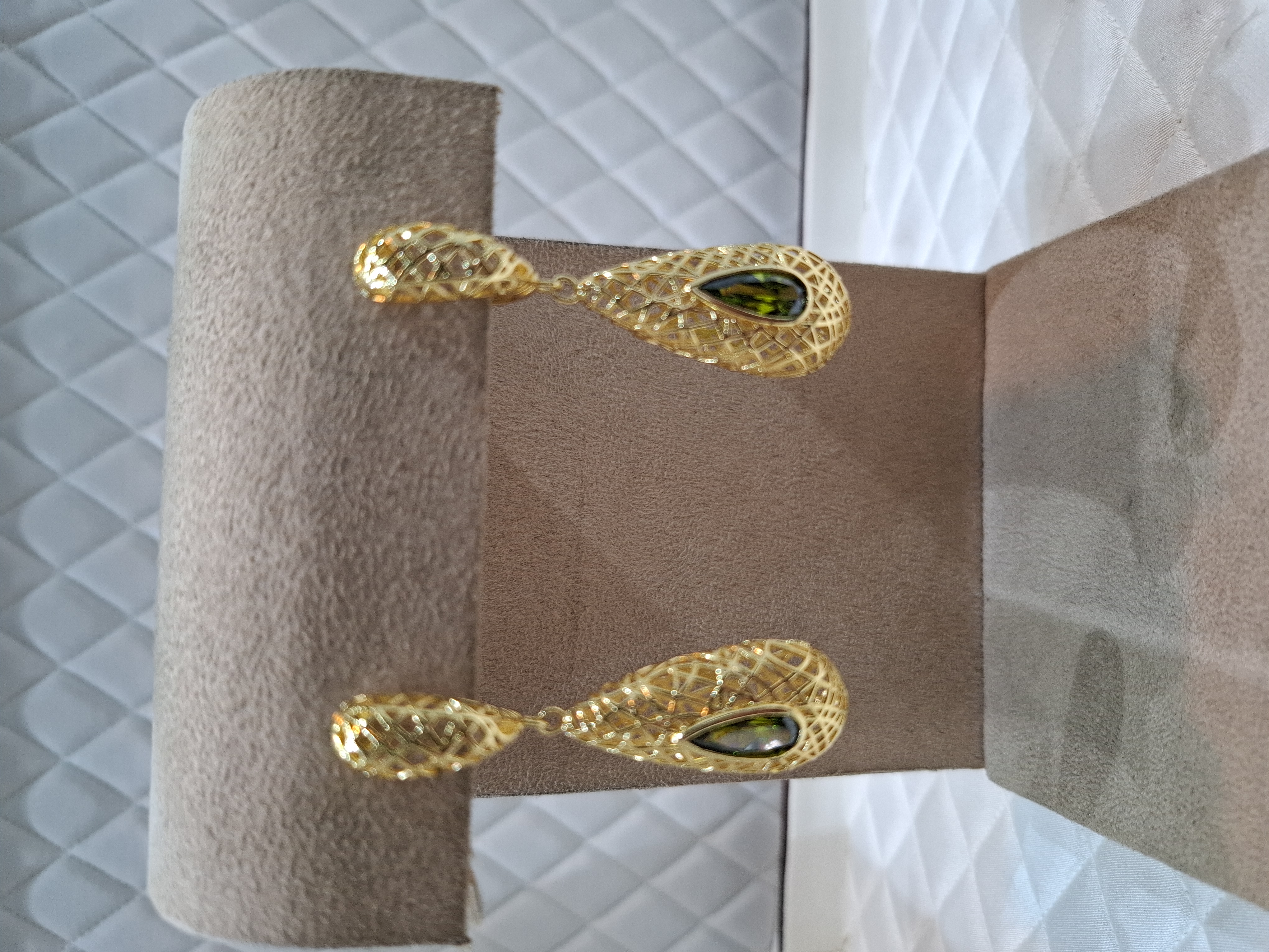 Silver Filigree Drop Earrings view 2