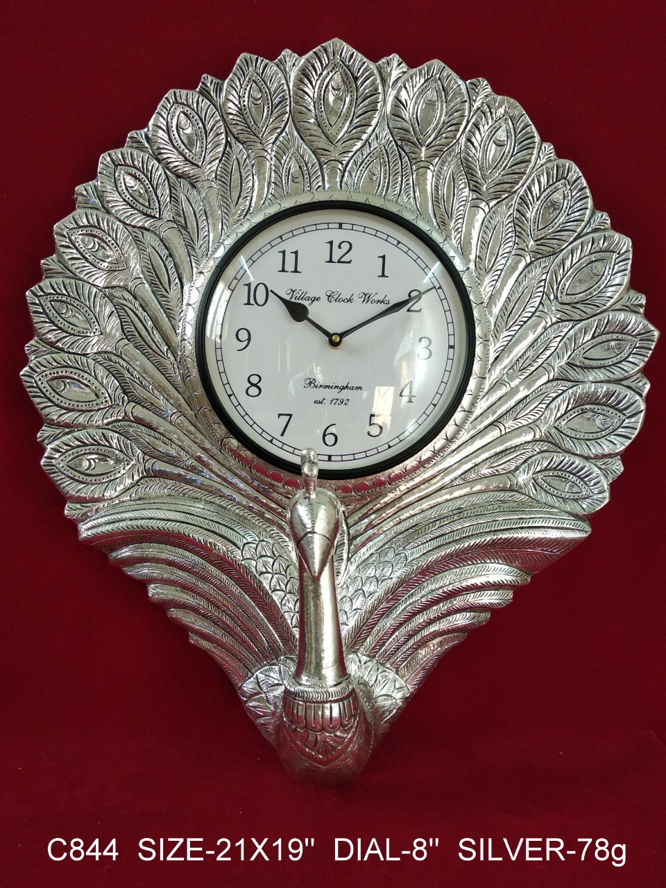 Peacock Wall Clock view 2